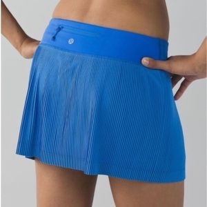 Lululemon 6 Pleat to Street Skirt III Pipe Dream Blue Pleated Run Skirt Skort